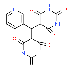 ChemSpider 2D Image | 5,5'-(3-Pyridinylmethylene)di(2,4,6(1H,3H,5H)-pyrimidinetrione) | C14H11N5O6