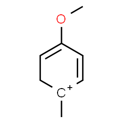 ChemSpider 2D Image | 4-Methoxy-1-methyl-2,4-cyclohexadienylium | C8H11O