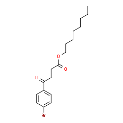 ChemSpider 2D Image | Octyl 4-(4-bromophenyl)-4-oxobutanoate | C18H25BrO3