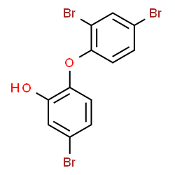 ChemSpider 2D Image | 5-Bromo-2-(2,4-dibromophenoxy)phenol | C12H7Br3O2