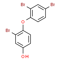 ChemSpider 2D Image | 3-Bromo-4-(2,4-dibromophenoxy)phenol | C12H7Br3O2