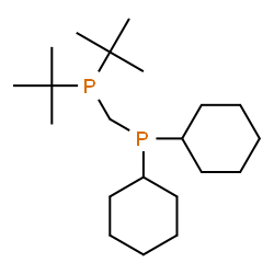 ChemSpider 2D Image | {[Bis(2-methyl-2-propanyl)phosphino]methyl}(dicyclohexyl)phosphine | C21H42P2