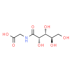 ChemSpider 2D Image | {[(2S,3R,4R)-2,3,4,5-Tetrahydroxypentanoyl]amino}acetic acid | C7H13NO7