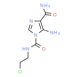 ChemSpider 2D Image | 5-Amino-N~1~-(2-chloroethyl)-1H-imidazole-1,4-dicarboxamide | C7H10ClN5O2