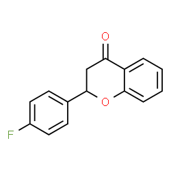 ChemSpider 2D Image | 2-(4-Fluorophenyl)-2,3-dihydro-4H-chromen-4-one | C15H11FO2