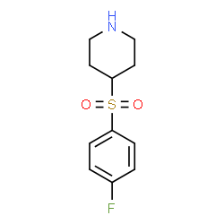 ChemSpider 2D Image | 4-[(4-Fluorophenyl)sulfonyl]piperidine | C11H14FNO2S