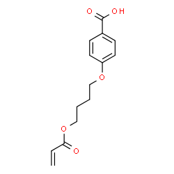 ChemSpider 2D Image | 4-[4-(Acryloyloxy)butoxy]benzoic acid | C14H16O5