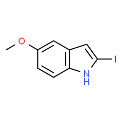 ChemSpider 2D Image | 2-Iodo-5-methoxy-1H-indole | C9H8INO