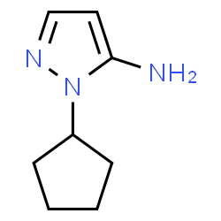 ChemSpider 2D Image | 1-cyclopentyl-5-pyrazolamine | C8H13N3