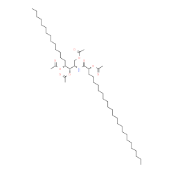 ChemSpider 2D Image | (2S,3S,4R)-2-{[(2R)-2-Acetoxypentacosanoyl]amino}-1,3,4-octadecanetriyl triacetate | C51H95NO9
