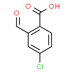 ChemSpider 2D Image | 4-Chloro-2-formylbenzoic acid | C8H5ClO3
