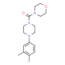 ChemSpider 2D Image | [4-(3,4-Dimethylphenyl)-1-piperazinyl](4-morpholinyl)methanone | C17H25N3O2
