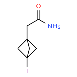 ChemSpider 2D Image | 2-(3-Iodobicyclo[1.1.1]pent-1-yl)acetamide | C7H10INO