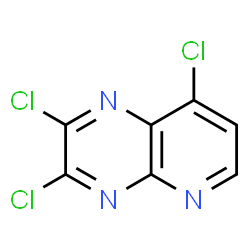 ChemSpider 2D Image | 2,3,8-Trichloropyrido[2,3-b]pyrazine | C7H2Cl3N3