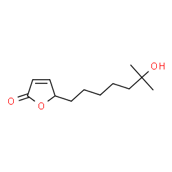 ChemSpider 2D Image | 5-(6-Hydroxy-6-methylheptyl)-2(5H)-furanone | C12H20O3