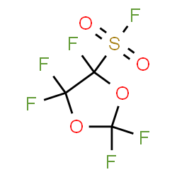 ChemSpider 2D Image | 2,2,4,5,5-Pentafluoro-1,3-dioxolane-4-sulfonyl fluoride | C3F6O4S
