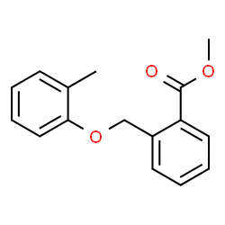 ChemSpider 2D Image | Methyl 2-[(2-methylphenoxy)methyl]benzoate | C16H16O3
