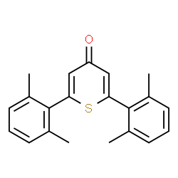ChemSpider 2D Image | 2,6-Bis(2,6-dimethylphenyl)-4H-thiopyran-4-one | C21H20OS