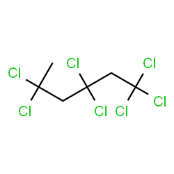 ChemSpider 2D Image | 1,1,1,3,3,5,5-Heptachlorohexane | C6H7Cl7