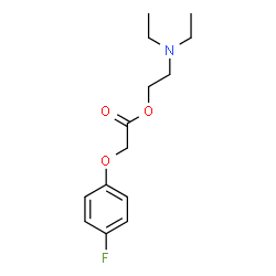 ChemSpider 2D Image | 2-(Diethylamino)ethyl (4-fluorophenoxy)acetate | C14H20FNO3