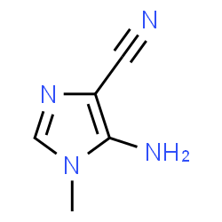 ChemSpider 2D Image | 5-Amino-4-cyano-1-methylimidazole | C5H6N4