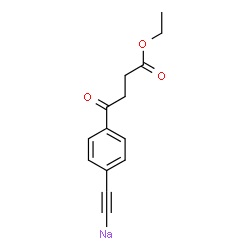 ChemSpider 2D Image | {[4-(4-Ethoxy-4-oxobutanoyl)phenyl]ethynyl}sodium | C14H13NaO3
