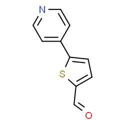 ChemSpider 2D Image | 5-(4-Pyridinyl)-2-thiophenecarbaldehyde | C10H7NOS