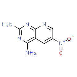 ChemSpider 2D Image | 6-Nitropyrido[2,3-d]pyrimidine-2,4-diamine | C7H6N6O2
