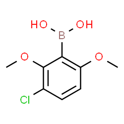 ChemSpider 2D Image | (3-Chloro-2,6-dimethoxyphenyl)boronic acid | C8H10BClO4