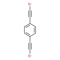 ChemSpider 2D Image | 1,4-Bis(bromoethynyl)benzene | C10H4Br2
