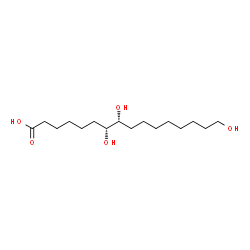 ChemSpider 2D Image | (7R,8R)-7,8,16-Trihydroxyhexadecanoic acid | C16H32O5