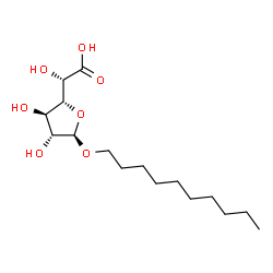 ChemSpider 2D Image | Decyl beta-D-galactofuranosiduronic acid | C16H30O7