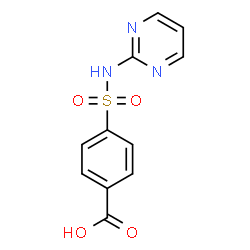 ChemSpider 2D Image | 4-(2-Pyrimidinylsulfamoyl)benzoic acid | C11H9N3O4S