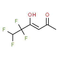 ChemSpider 2D Image | (3Z)-5,5,6,6-Tetrafluoro-4-hydroxy-3-hexen-2-one | C6H6F4O2