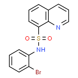 ChemSpider 2D Image | N-(2-Bromophenyl)-8-quinolinesulfonamide | C15H11BrN2O2S