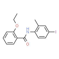 ChemSpider 2D Image | 2-Ethoxy-N-(4-iodo-2-methylphenyl)benzamide | C16H16INO2