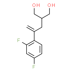 ChemSpider 2D Image | 2-[2-(2,4-Difluorophenyl)-2-propen-1-yl]-1,3-propanediol | C12H14F2O2