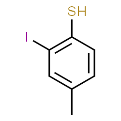ChemSpider 2D Image | 2-Iodo-4-methylbenzenethiol | C7H7IS