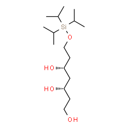 ChemSpider 2D Image | (3S,5R)-7-[(Triisopropylsilyl)oxy]-1,3,5-heptanetriol | C16H36O4Si