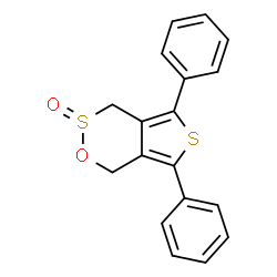ChemSpider 2D Image | 5,7-Diphenyl-1H,4H-thieno[3,4-d][1,2]oxathiine 3-oxide | C18H14O2S2