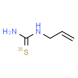 ChemSpider 2D Image | 1-Allyl(~35~S)thiourea | C4H8N235S