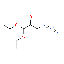 ChemSpider 2D Image | 3-Azido-1,1-diethoxy-2-propanol | C7H15N3O3