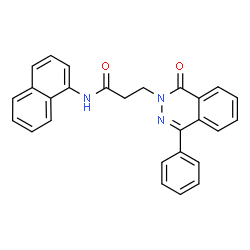 ChemSpider 2D Image | N-(1-Naphthyl)-3-(1-oxo-4-phenyl-2(1H)-phthalazinyl)propanamide | C27H21N3O2