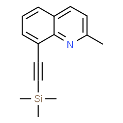 ChemSpider 2D Image | 2-Methyl-8-[(trimethylsilyl)ethynyl]quinoline | C15H17NSi