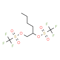 ChemSpider 2D Image | 1,2-Hexanediyl bis(trifluoromethanesulfonate) | C8H12F6O6S2