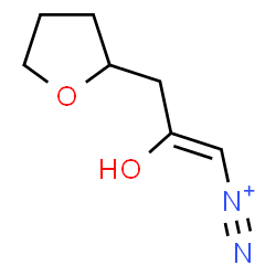 ChemSpider 2D Image | (1Z)-2-Hydroxy-3-(tetrahydro-2-furanyl)-1-propene-1-diazonium | C7H11N2O2