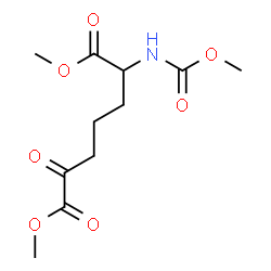 ChemSpider 2D Image | Dimethyl 2-[(methoxycarbonyl)amino]-6-oxoheptanedioate | C11H17NO7