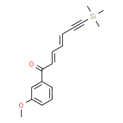 ChemSpider 2D Image | (2E,4E)-1-(3-Methoxyphenyl)-7-(trimethylsilyl)-2,4-heptadien-6-yn-1-one | C17H20O2Si