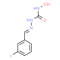 ChemSpider 2D Image | (2E)-N-Hydroxy-2-(3-iodobenzylidene)hydrazinecarboxamide | C8H8IN3O2