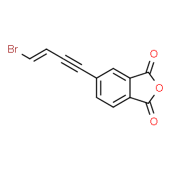 ChemSpider 2D Image | 5-[(3E)-4-Bromo-3-buten-1-yn-1-yl]-2-benzofuran-1,3-dione | C12H5BrO3